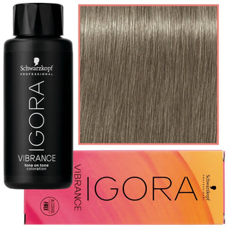 Schwarzkopf Professional Igora Vibrance – Ammoniakiton puolikestävä hiusväri 60ml 9-24 | Erittäin vaalea tuhkanvaalea beige 