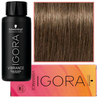 Schwarzkopf Professional Igora Vibrance – Tinte semipermanente sin amoníaco 60ml 7-24 | Rubio Ceniza Medio Beige 
