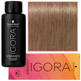 Schwarzkopf Professional Igora Vibrance – Tinte semipermanente sin amoníaco 60ml 9-42 | Rubio clarísimo beige-ceniza 