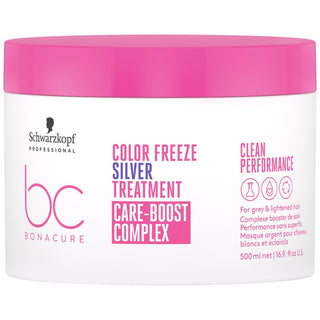 Sølvfarget maske Schwarzkopf BC Color 500 ml 