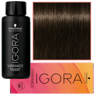 Schwarzkopf Professional Igora Vibrance – アンモニアを含まない半永久的な染料 60ml 5-0 |ナチュラルなライトブラウン