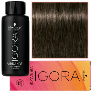 Schwarzkopf プロフェッショナル イゴラ ヴァイブランス – アンモニアを含まない半永久的なカラー 60ml 5-1 |ライトブラウン サンドル