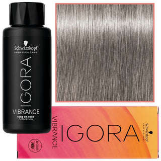 Schwarzkopf Professional Igora Vibrance – Puolipysyvä ammoniakiton hiusväri 60ml 8-11 | Erittäin vaalea tuhka 