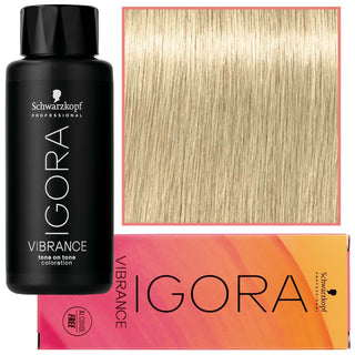 Schwarzkopf Professional Igora Vibrance – Tinte semipermanente sin amoníaco 60ml 9-4 | Rubio clarísimo Beige 