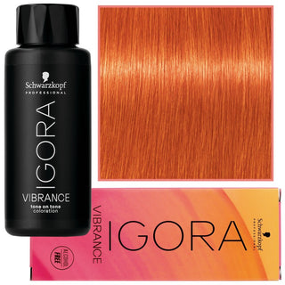 Schwarzkopf プロフェッショナル イゴラ ヴァイブランス – アンモニアを含まない半永久的なカラー 60ml 0-77 |銅精鉱