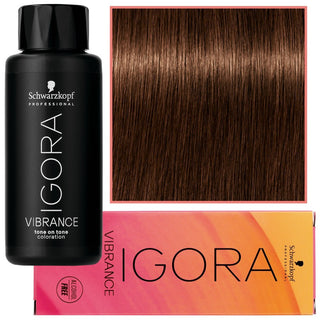 Schwarzkopf Professional Igora Vibrance – Tinte semipermanente sin amoníaco 60ml 5-57 | Castaño claro dorado-cobre 