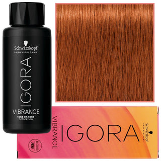 Schwarzkopf Professional Igora Vibrance – Ammoniakiton puolipysyvä hiusväri 60ml 7-77 | Keskivaalea Ekstra Kupari 