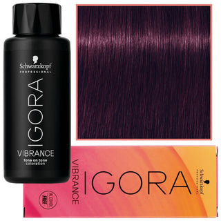 Schwarzkopf プロフェッショナル イゴラ ヴァイブランス – アンモニアを含まない半永久的なカラー 60ml 0-99 |紫色の濃縮物