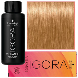 Schwarzkopf Professional Igora Vibrance – Ammoniakiton kestoväri 60ml 9-57 | Erittäin vaalea kulta-kupariblondi 