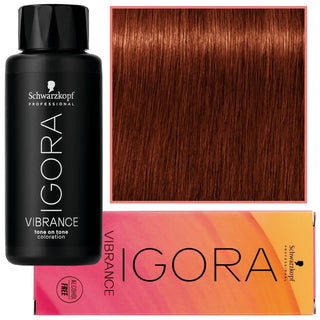 Schwarzkopf Professional Igora Vibrance – Semipermanent farve uden ammoniak 60ml 6-78 | Mørkblond Rød Kobber 
