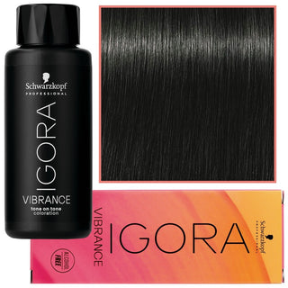 Schwarzkopf プロフェッショナル イゴラ ヴァイブランス – アンモニア不使用の半永久カラー 60ml 3-0 |ナチュラルなダークブラウン