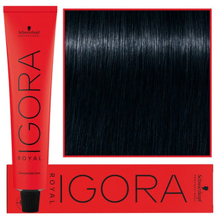 Schwarzkopf Professionel Igora Royal Permanent hårfarve 60 ml 1-1 | Sort Cendre 