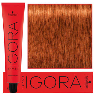 Schwarzkopf Профессиональная стойкая крем-краска для волос Igora Royal 60мл 7-77 | Средне-русый медный экстра 