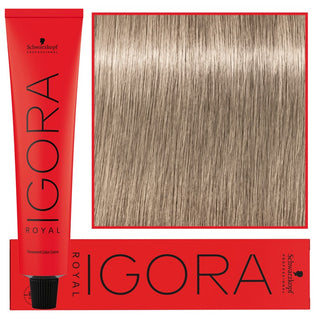 Schwarzkopf Профессиональная стойкая краска для волос Igora Royal 60 мл 9-1 | Экстра светлый блондин пепельный 