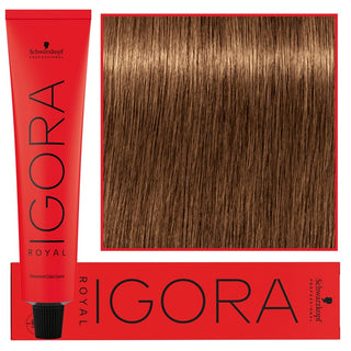 Schwarzkopf Профессиональная стойкая краска для волос Igora Royal 60 мл 7-55 | Средне-русый экстра-золотистый 
