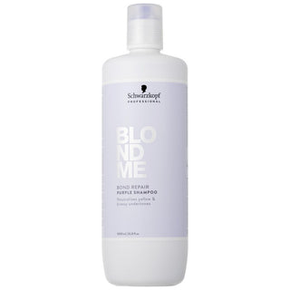 Lilla sjampo Schwarzkopf BlondMe Bond Repair 1000ml 