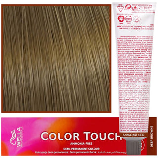 WELLA COLOR TOUCH Tinta para Cabelo 60 ml 8/71 Castanho Cinza Louro Claro 