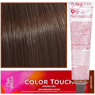 WELLA COLOR TOUCH Tinte para Cabello 60 ml 6/71 Castaño Ceniza Rubio Oscuro 