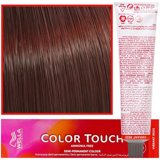 WELLA COLOR TOUCH Tinte para Cabello 60 ml 6/47 Rubio Oscuro Rojo-Castaño 