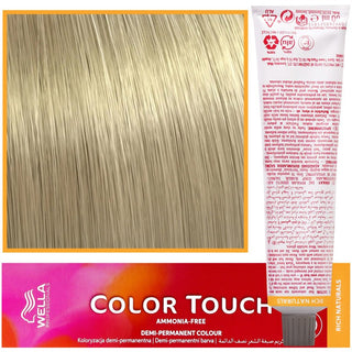 WELLA COLOR TOUCH Tinte para Cabello 60 ml 10/81 Rubio Platino Perla Ceniza 