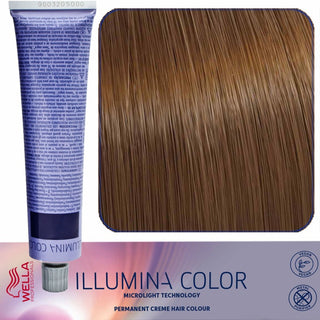 WELLA ILLUMINA COLOR Hiusväri 60ml 7/75 - Keskivaalea kastanja mahonki 