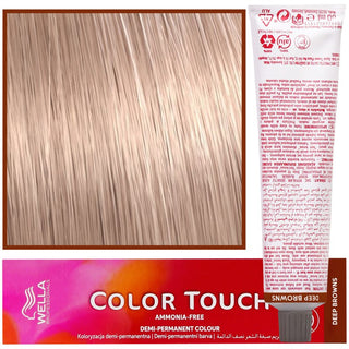 WELLA COLOR TOUCH Tinta para cabelo 60 ml 9/75 Louro claríssimo areia mogno 