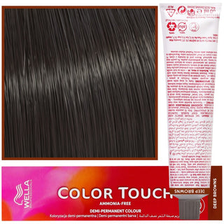 WELLA COLOR TOUCH Tinte para Cabello 60 ml 4/71 Castaño Ceniza Castaño Medio 