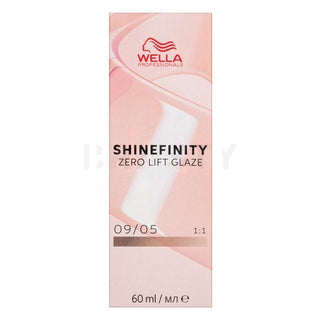 Wella Shinefinity Zero Lift Glaze Tinta para Cabelo 60ml 09/05 | Louro Mogno Natural Muito Claro 