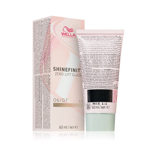 Wella Shinefinity Zero Lift Glaze Tinta para Cabelo 60ml 06/07 | Louro Castanho Escuro Natural 
