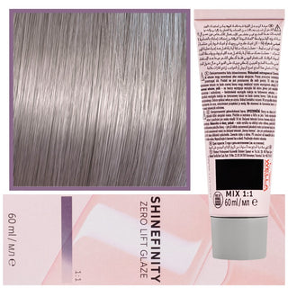 Wella Shinefinity Zero Lift Glaze Tinta para Cabelo 60ml 07/12 | Louro Cinza Médio Opaco 
