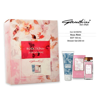 Gandini Rosa Rosa: Edt 100 ml + sprchový gel 200 ml 