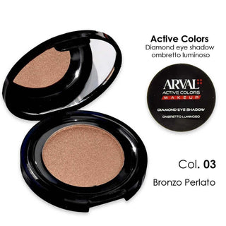 Arval Diamond Fard à Paupières N. 03 - Bronze Nacré Ombre à Paupières Lumineuse 