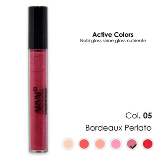 Arval Nutri Gloss Shine N. 05 - Bordeaux Nacré Gloss Nourrissant 