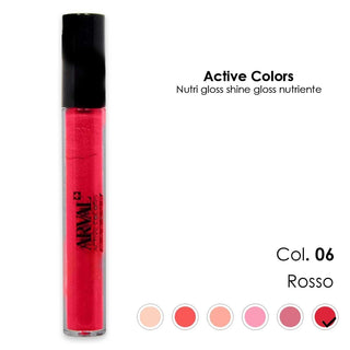 Arval Nutri Gloss Shine N. 06 - Gloss Nourrissant Rouge 