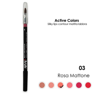 Arval Silky Lips Contour N. 03 - Rosa Mattone Huulikynä - Puinen 