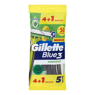 Gillette Blue 3 Sensitive Stück + 1 Gratis 