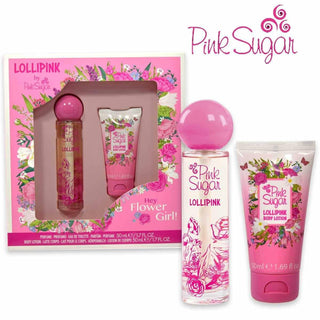 Aquolina Rosa Zucchero Lecca-Lecca Rosa Edt 50ml + Lozione Corpo 50ml Donna — Set profumi