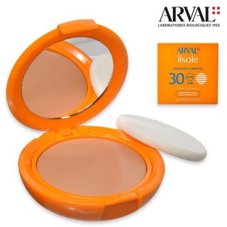 Arval Il Sole Fondotinta Compatto SPF30 N. 01 Pesca Scuro 8 ml — Fondotinta Compatto
