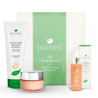 Bionell Vitamin-C-Kit Gesichtscreme 75 ml + Serum 30 ml + Handcreme 100 ml 