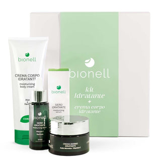 Bionell Kit Idratante Crema Viso 75 ml + Siero 30 ml + Crema Mani 100 ml — Kit skincare