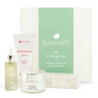 Bionell Kit Collagene Crema Viso 75 ml + Siero 30 ml + Crema Mani 100 ml — Kit skincare