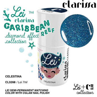 Clarissa طلاء أظافر شبه دائم Tpo Free 7 مل Celestina - تأثير الماس 