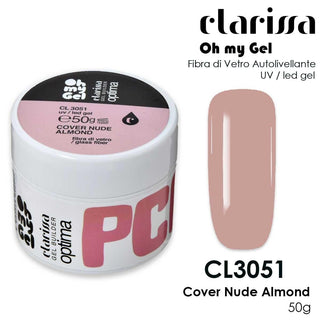 Clarissa Optima Cover Nude Almond Fibra Di Vetro 50 g — Gel Unghie