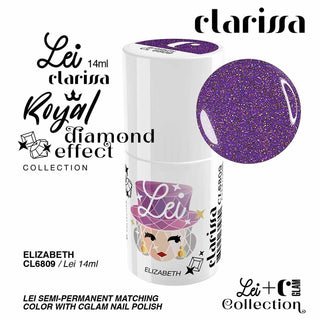 Clarissa Vernis semi-permanent Tpo Free 14 ml Elizabeth - Effet Diamant 