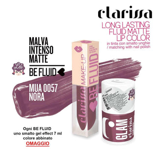 Be Fluid Lip Color Nora Intense Matte Mauve 4 ml 