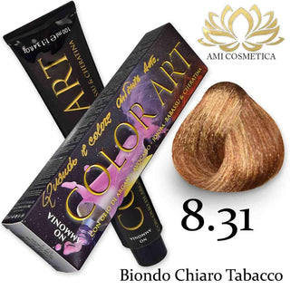 Color Art Senza Ammoniaca 100ml 8.31 Biondo Chiaro Tabacco — Colorante per capelli