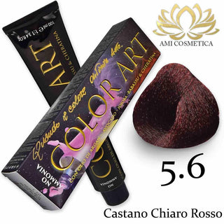 Color art Senza Ammoniaca 5.6 Castano Chiaro Rosso 100 ml — Colorante per capelli