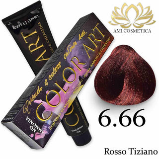 Color Art Senza Ammoniaca 100 ml 6.66 Rosso Tiziano — Colorante per capelli