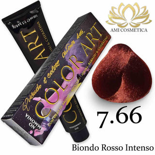 Color Art Sans Ammoniaque 100 Ml 7.66 Blond Rouge Intense 