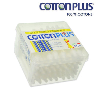 Cotton Plus 56 Bastonetes de Algodão para Bebé 